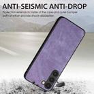 For Samsung Galaxy S25+ 5G Vintage Leather PC Back Cover Phone Case(Purple) - 3
