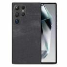 For Samsung Galaxy S25 Ultra 5G Vintage Leather PC Back Cover Phone Case(Black) - 1