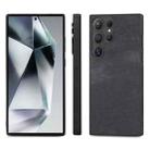 For Samsung Galaxy S25 Ultra 5G Vintage Leather PC Back Cover Phone Case(Black) - 2
