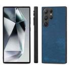 For Samsung Galaxy S25 Ultra 5G Vintage Leather PC Back Cover Phone Case(Blue) - 2
