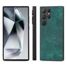 For Samsung Galaxy S25 Ultra 5G Vintage Leather PC Back Cover Phone Case(Green) - 2