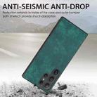 For Samsung Galaxy S25 Ultra 5G Vintage Leather PC Back Cover Phone Case(Green) - 3