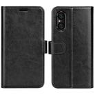 For Sony Xperia 5 V R64 Texture Horizontal Flip Leather Phone Case(Black) - 1