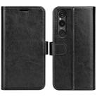 For Sony Xperia 1 VI R64 Texture Horizontal Flip Leather Phone Case(Black) - 1