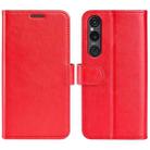 For Sony Xperia 1 VI R64 Texture Horizontal Flip Leather Phone Case(Red) - 1