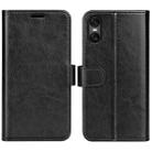 For Sony Xperia 10 VI R64 Texture Horizontal Flip Leather Phone Case(Black) - 1