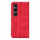 For Sony Xperia 1 VI Retro-skin Magnetic Suction Leather Phone Case(Red) - 3