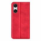 For Sony Xperia 10 VI Retro-skin Magnetic Suction Leather Phone Case(Red) - 3