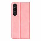 For Sony Xperia 1 VII Retro-skin Magnetic Suction Leather Phone Case(Pink) - 3
