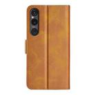 For Sony Xperia 1 VI Dual-side Magnetic Buckle Horizontal Flip Leather Phone Case(Yellow) - 3