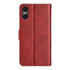 For Sony Xperia 10 VI Dual-side Magnetic Buckle Horizontal Flip Leather Phone Case(Red) - 3