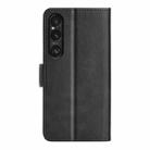 For Sony Xperia 1 VII Dual-side Magnetic Buckle Horizontal Flip Leather Phone Case(Black) - 3