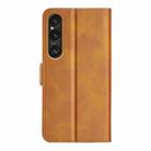 For Sony Xperia 1 VII Dual-side Magnetic Buckle Horizontal Flip Leather Phone Case(Yellow) - 3