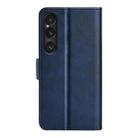 For Sony Xperia 1 VII Dual-side Magnetic Buckle Horizontal Flip Leather Phone Case(Dark Blue) - 3