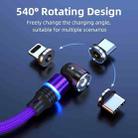 ENKAY 3 in 1 2.4A USB to Type-C / 8 Pin / Micro USB Magnetic 540 Degrees Rotating Charging Cable, Length:1m(Black) - 4