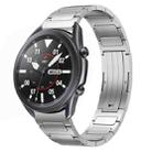 For Samsung Galaxy Watch3 45mm 22mm I-Shaped Titanium Alloy Watch Band(Sliver) - 1