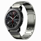 For Samsung Gear S3 Frontier 22mm I-Shaped Titanium Alloy Watch Band(Grey) - 1