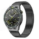 For Huawei Watch GT3 SE 22mm I-Shaped Titanium Alloy Watch Band(Black) - 1