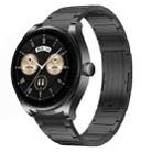 For Huawei Watch Buds 22mm I-Shaped Titanium Alloy Watch Band(Black) - 1