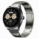 For Huawei Watch Buds 22mm I-Shaped Titanium Alloy Watch Band(Grey) - 1