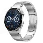 For Huawei Watch GT3 46mm 22mm I-Shaped Titanium Alloy Watch Band(Sliver) - 1