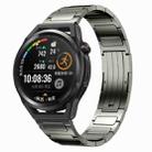 For Huawei Watch GT Runner 22mm I-Shaped Titanium Alloy Watch Band(Grey) - 1