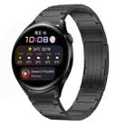 For Huawei Watch 3 22mm I-Shaped Titanium Alloy Watch Band(Black) - 1