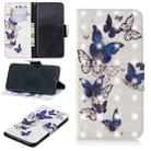 3D Colored Drawing Pattern Horizontal Flip Leather Case for Redmi 6pro, with Holder & Card Slots & Wallet(Butterflies) - 1