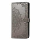 For Samsung Galaxy C55 Mandala Flower Embossed Leather Phone Case(Gray) - 2