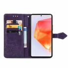 For Samsung Galaxy C55 Mandala Flower Embossed Leather Phone Case(Purple) - 3