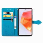 For Samsung Galaxy C55 Mandala Flower Embossed Leather Phone Case(Blue) - 3
