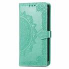For Samsung Galaxy M55 Mandala Flower Embossed Leather Phone Case(Green) - 2