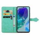 For Samsung Galaxy M55 Mandala Flower Embossed Leather Phone Case(Green) - 3