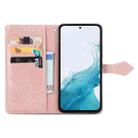 For Samsung Galaxy A36 5G Mandala Flower Embossed Leather Phone Case(Rose Gold) - 3