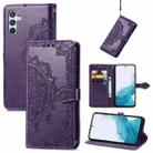 For Samsung Galaxy A36 5G Mandala Flower Embossed Leather Phone Case(Purple) - 1