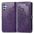 For Samsung Galaxy A36 5G Mandala Flower Embossed Leather Phone Case(Purple) - 2