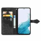 For Samsung Galaxy A36 5G Mandala Flower Embossed Leather Phone Case(Black) - 3