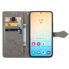 For Samsung Galaxy S25+ 5G Mandala Flower Embossed Leather Phone Case(Gray) - 3