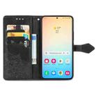 For Samsung Galaxy S25+ 5G Mandala Flower Embossed Leather Phone Case(Black) - 3