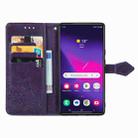 For Samsung Galaxy S25 Ultra 5G Mandala Flower Embossed Leather Phone Case(Purple) - 3