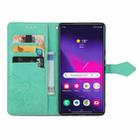 For Samsung Galaxy S25 Ultra 5G Mandala Flower Embossed Leather Phone Case(Green) - 3