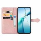 For Samsung Galaxy S25 Edge 5G Mandala Flower Embossed Leather Phone Case(Rose Gold) - 3