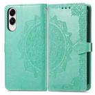 For Samsung Galaxy S25 Edge 5G Mandala Flower Embossed Leather Phone Case(Green) - 2