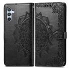 For Samsung Galaxy A26 Mandala Flower Embossed Leather Phone Case(Black) - 2