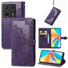 For Infinix Note 30 Pro Mandala Flower Embossed Leather Phone Case(Purple) - 1