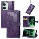 For OnePlus Nord 3 5G Mandala Flower Embossed Leather Phone Case(Purple) - 1