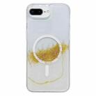 For iPhone 7 Plus / 8 Plus MagSafe Gilding Hybrid Clear TPU Phone Case(White) - 1