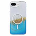 For iPhone 7 Plus / 8 Plus MagSafe Gilding Hybrid Clear TPU Phone Case(Blue) - 1