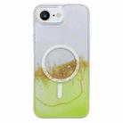 For iPhone 7 / 8 / SE 2022 / 2020  MagSafe Gilding Hybrid Clear TPU Phone Case(Green) - 1