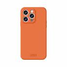 For iPhone 15 Pro Max MOFI Qin Series Skin Feel All-inclusive Silicone Phone Case(Orange) - 1